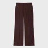 Paul Smith Women's 'a Suit To Travel In' - Burgundy Wool Bootcut Trousers Red In Blue