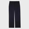 Paul Smith Women's 'a Suit To Travel In' - Navy Wool Bootcut Trousers Blue In Blue