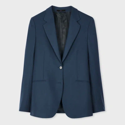 Paul Smith Women's A Suit To Travel In - Petrol Blue Wool Two-button Blazer Green