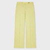 Paul Smith Women's 'a Suit To Travel In' - Pistachio Wool Bootcut Trousers Green In Green