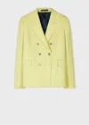 Paul Smith Women's A Suit To Travel In - Pistachio Wool Double Breasted Blazer Green In Green
