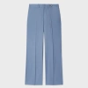 Paul Smith Women's 'a Suit To Travel In' - Steel Blue Wool Bootcut Trousers In Blue