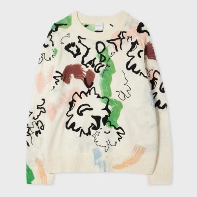 Paul Smith Women's Alpaca Wool-blend 'painters' Sweater White