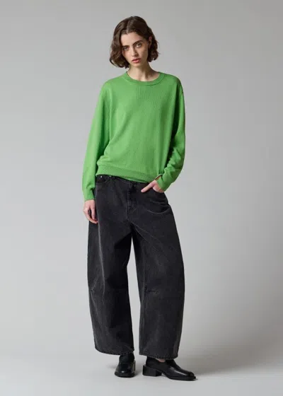 Paul Smith Women's Apple Green Cashmere Crew Neck Sweater