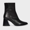 Paul Smith Women's Black Leather 'baylis' Boots In Black