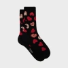 Paul Smith Women's Black 'hearts And Stars' Cotton-blend Socks In Black