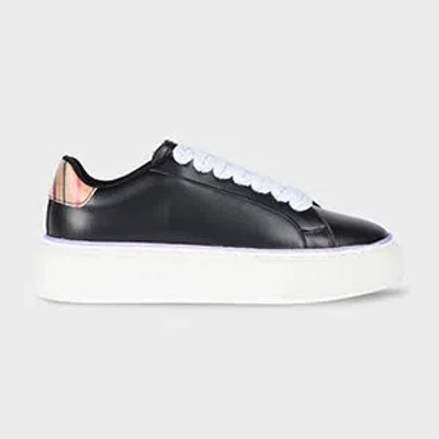 Paul Smith Women's Black Leather 'guppy' Platform Trainers