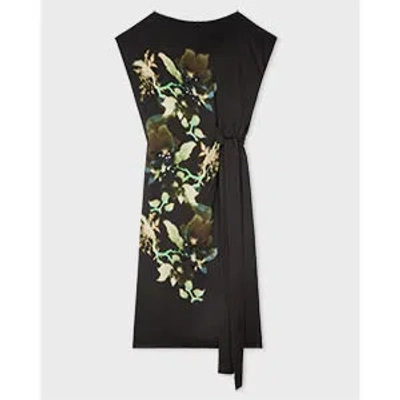 Paul Smith Women's Black 'lens Blur Botanical' Embellished Viscose Dress