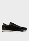 Paul Smith Women's Black Nubuck 'maltese' Trainers In Black