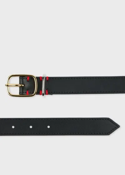 Paul Smith Women's Black Sculpture Leather Belt
