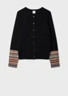 Paul Smith Womens Knitted Cardigan Button Thru In Black