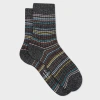 Paul Smith Women's Black Stitched 'signature Stripe' Socks In Black
