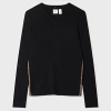 Paul Smith Women's Black Wool-blend Collar Sweater In Black