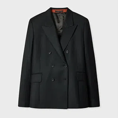 Paul Smith Women's A Suit To Travel In - Black Wool Double Breasted Blazer In Black  