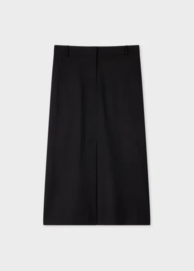 Paul Smith Women's Black Wool Tailored Skirt