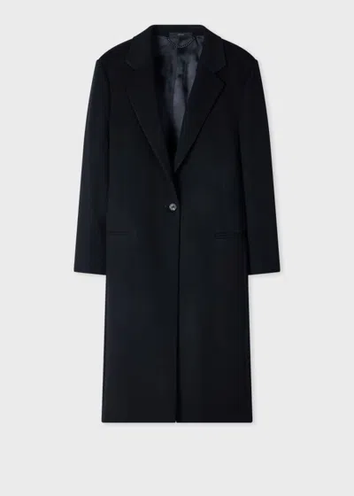 Paul Smith Women's Black Wool-cashmere Epsom Coat