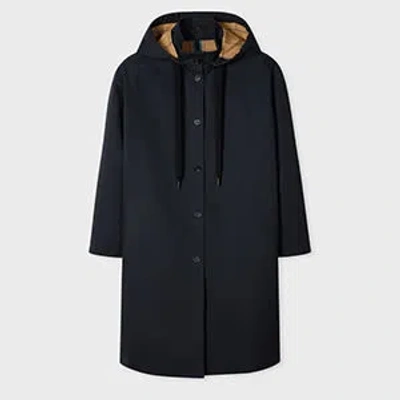 Paul Smith Women's Blue Cotton-blend Hooded Coat