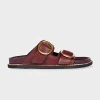 Paul Smith Women's Bordeaux 'misia' Mule Sandals Red In Red