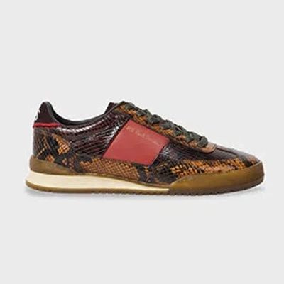 Paul Smith Women's Brown 'dover' Snake Print Trainers