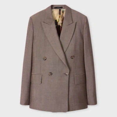 Paul Smith Women's Brown Mohair-wool Blazer