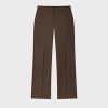 Paul Smith Women's Brown Wool Bootcut-trousers In Burgundy