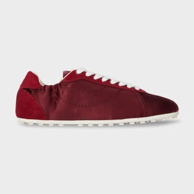 Paul Smith Women's Burgundy 'bizou' Trainers Red