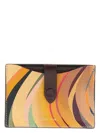 Paul Smith Women's 'dusky Swirl' Leather Pull-out Card Holder Multicolour In Multicolour