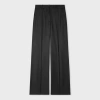 Shop Paul Smith Women's Charcoal 'leopard Jacquard' Wide-leg Trousers Black