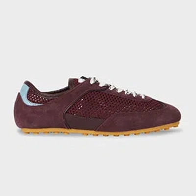 Paul Smith Women's Chocolate Brown 'samara' Trainers Red