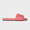 Paul Smith Women's Coral 'laurel' Leather Sliders Orange In Orange