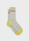 Paul Smith Women's Cotton-blend 'swirl' Socks White In Multi