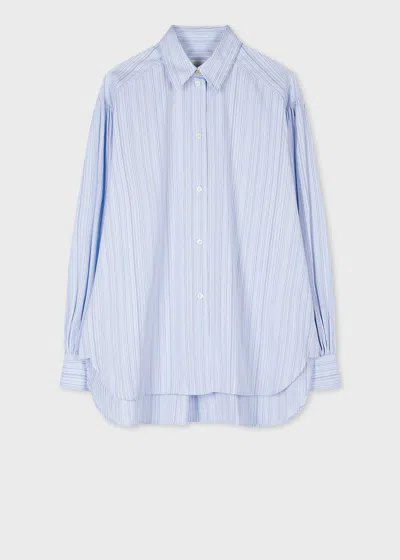 Paul Smith Striped Shirt In Blue