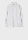 Paul Smith Women's Cotton White 'signature Stripe' Shirt In White
