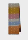 Paul Smith Women's Daisy Multi-stripe Silk-blend Scarf Multicolour