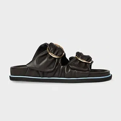 Paul Smith Women's Dark Brown 'camolin' Double Strap Mule Sandals