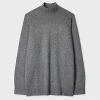 Paul Smith Women's Dark Grey Cashmere-blend Roll Neck Sweater Brown In Gray
