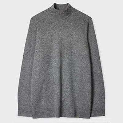 Paul Smith Women's Dark Grey Cashmere-blend Roll Neck Sweater Brown