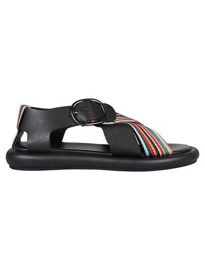 Paul Smith Merle Strappy Sandals In Black