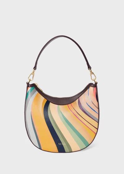 Paul Smith Women's 'dusky Swirl' Leather Mini Hobo Bag Multicolour