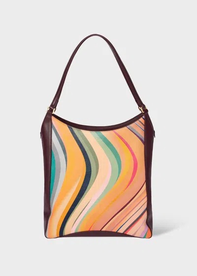 Paul Smith Women's 'dusky Swirl' Leather Shopper Bag Multicolour
