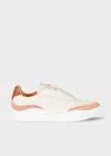 Paul Smith Women's Ecru Leather 'vivian' Trainers Orange