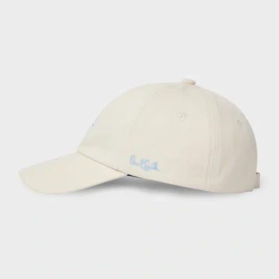 Paul Smith Women's Ecru Washed Cotton Cap White In Neutral