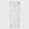 Paul Smith Women's 'floral Paint Studies' Straight Leg Trousers Green In Green