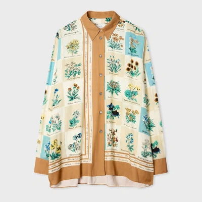 Paul Smith Women's 'floral Scarf' Print Shirt White