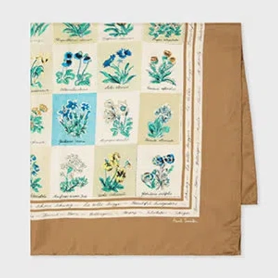 Paul Smith Women's 'garden Flower' Stamp Scarf White