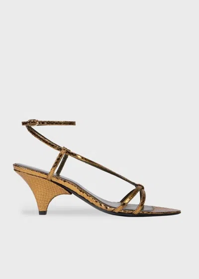 Paul Smith Women's Gold 'larisa' Heels In Multi