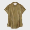 Paul Smith Women's Green 'signature Stripe' Short Sleeve Shirt