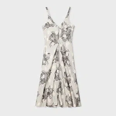 Paul Smith Women's Grey 'blurred Polka Dot Floral' Dress In Gray