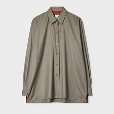 Paul Smith Women's Grey Cashmere-blend Shirt In Gray