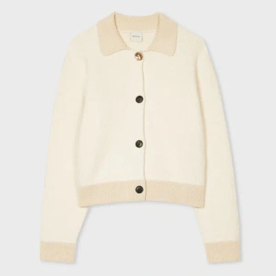 Paul Smith Women's Ivory Knitted Button Through Cardigan White